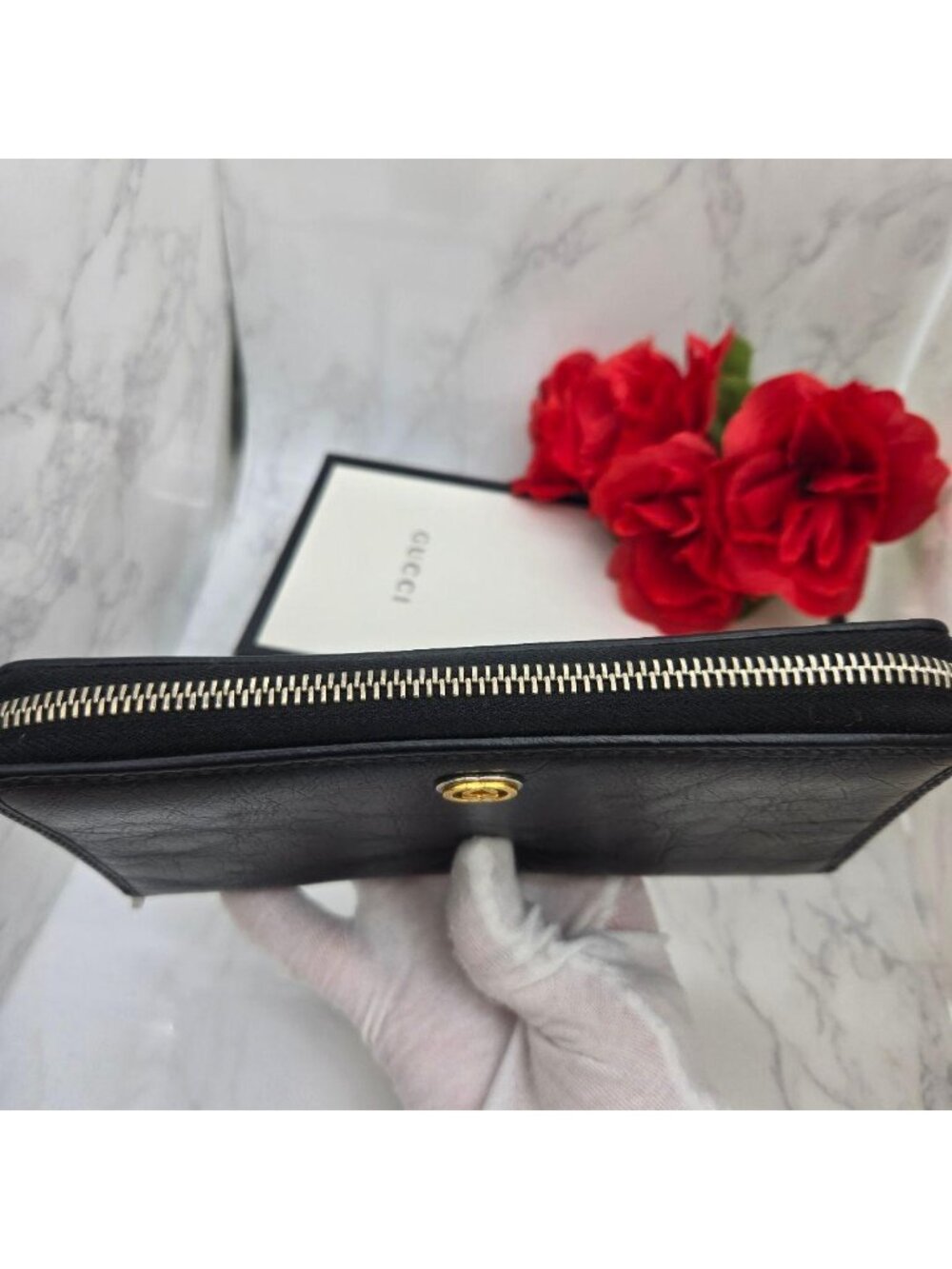 Gucci Wallet GG Marina Black - Picture 9 of 16